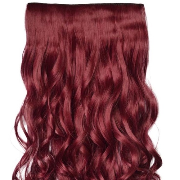 ✨ 20” WINE RED 3/4 full head clip ins  NWT* NWT*✨